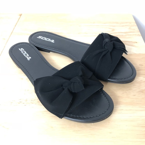 soda slip on sandals